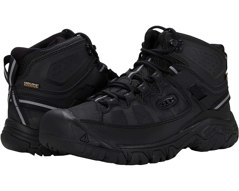 

Походные ботинки KEEN Targhee Exp Mid WP, цвет Black/Black