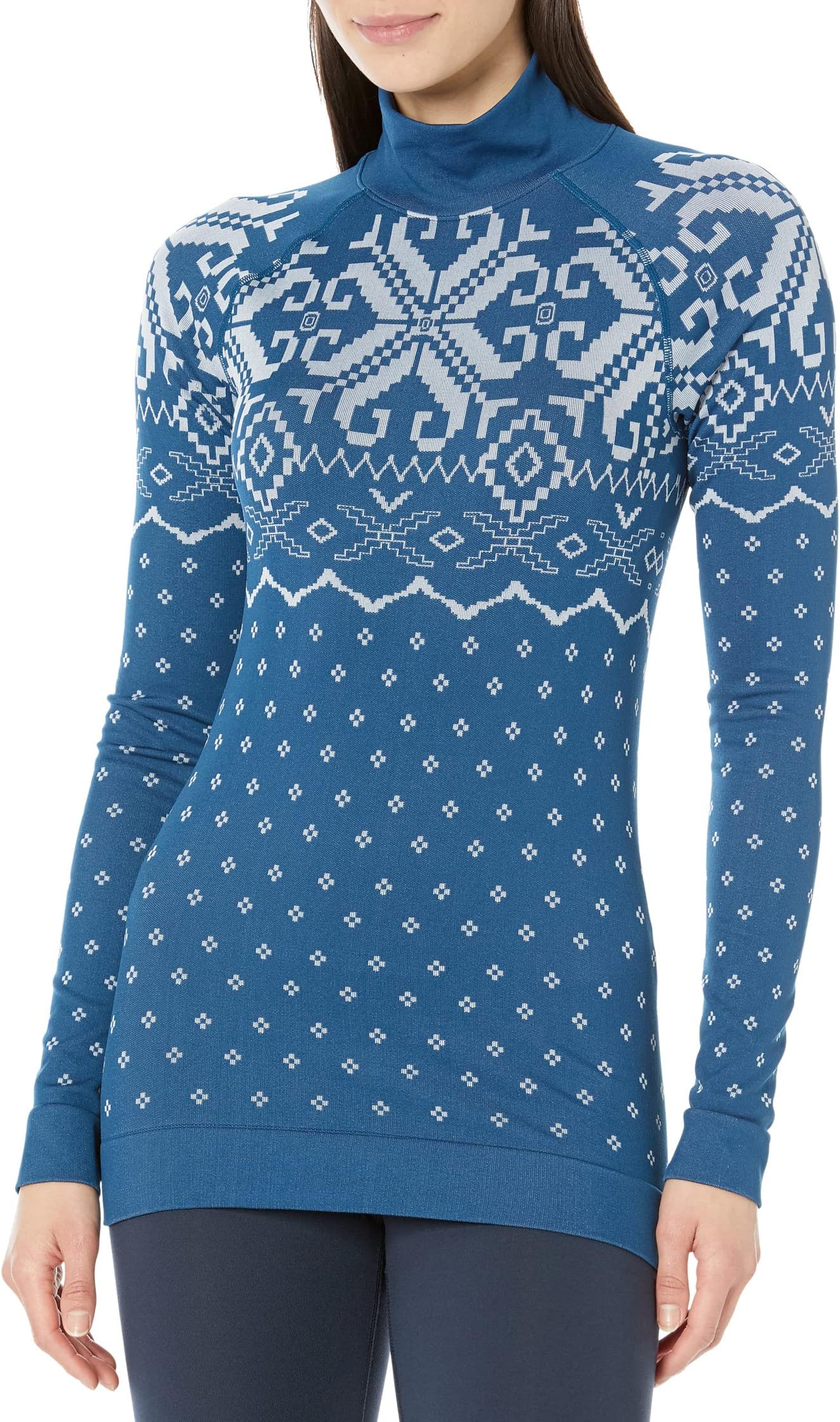 

Толстовка Fair Isle Base Layer Top Sweaty Betty, темно-синий