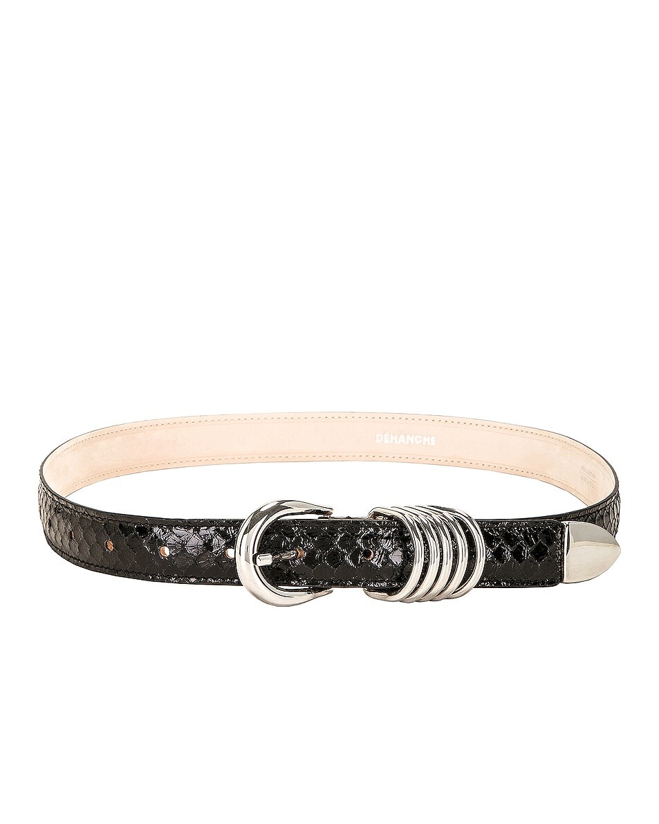 

Ремень Dehanche Hollyhock Python Embossed, черный