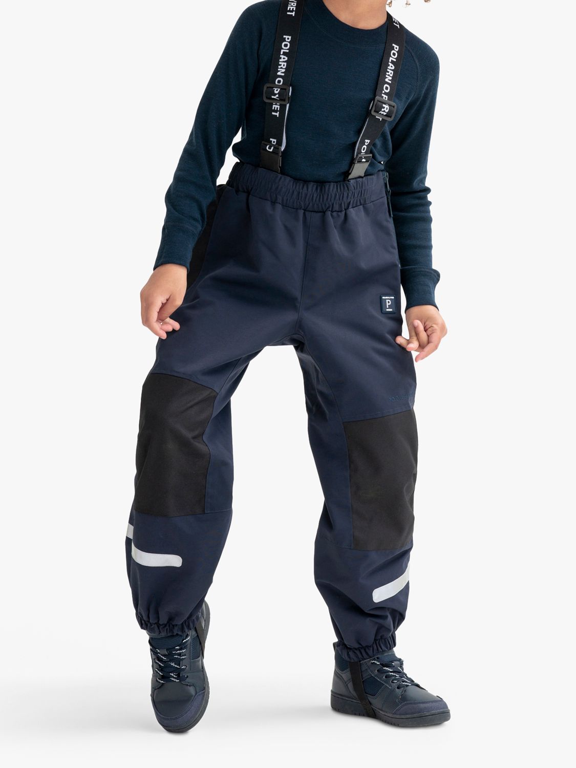 Детские водонепроницаемые брюки-ракушка Polarn O. Pyret, синие брюки o stin синие 44 размер