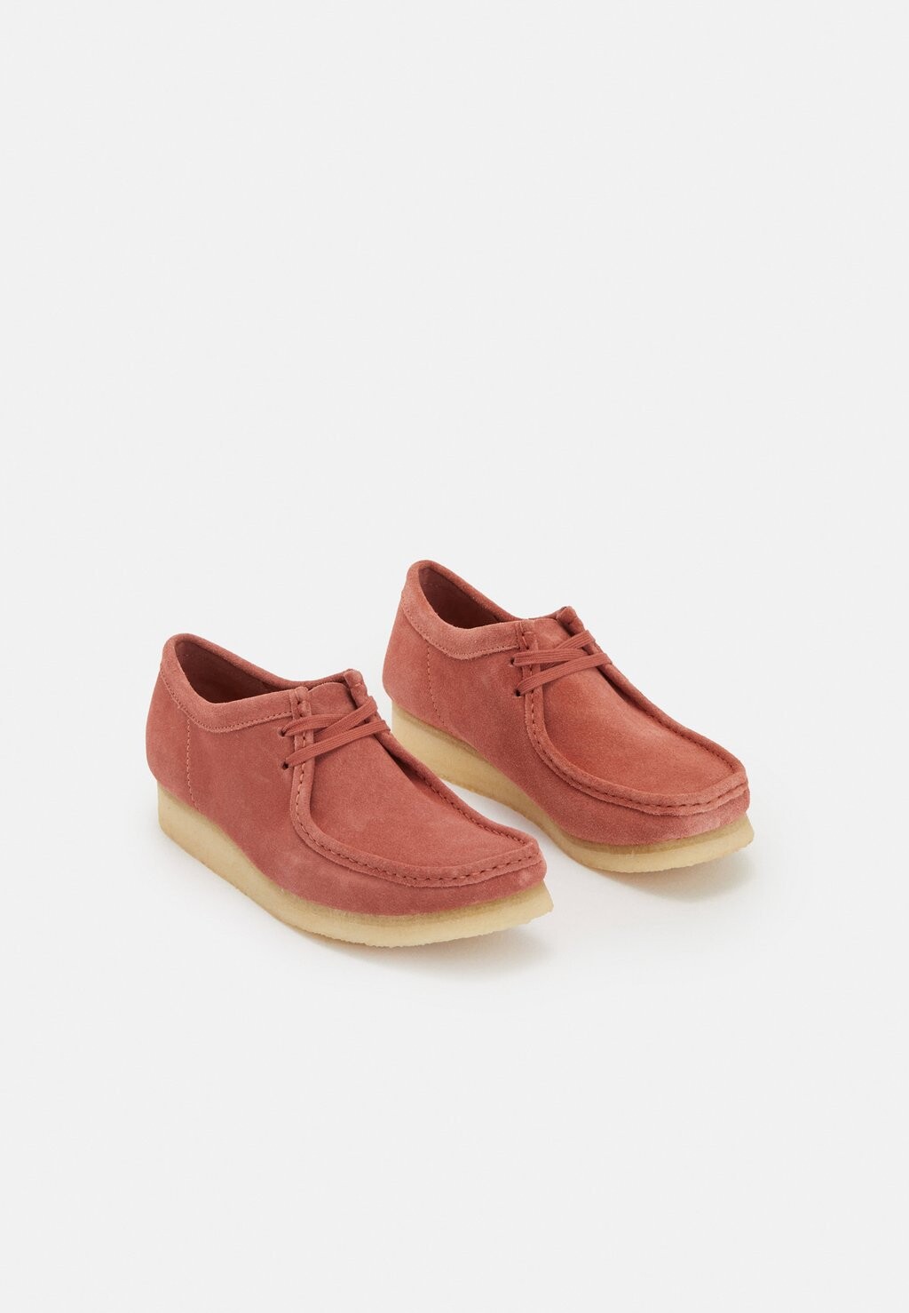 

Спортивные туфли на шнуровке Wallabee Clarks Originals, цвет terracotta