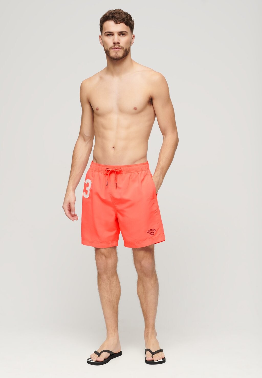 

Шорты для плавания Superdry, цвет hot coral