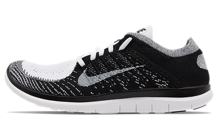 

Nike Free 4.0 Flyknit 631053-100 Черный/Белый