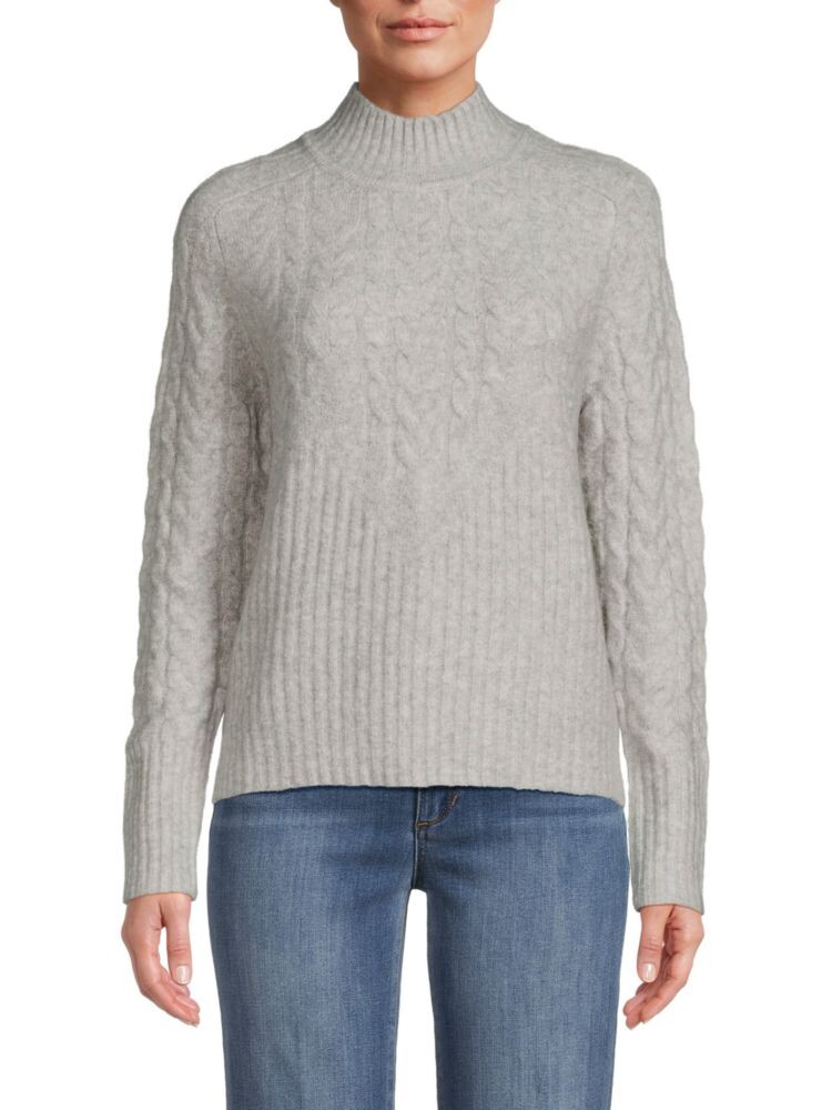 

Свитер вязанной вязки с воротником-стойкой Calvin Klein, цвет Heather Dove Grey