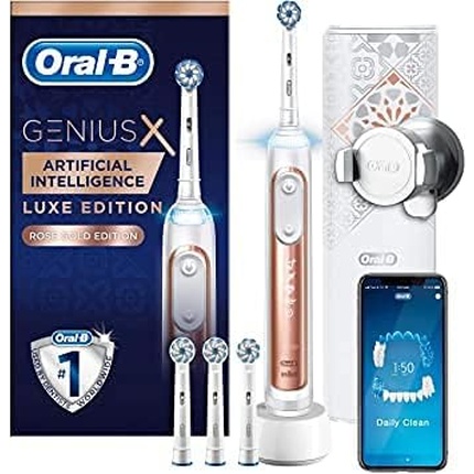 Электрическая зубная щетка Oral-B Genius X Luxe Edition 650G, Braun