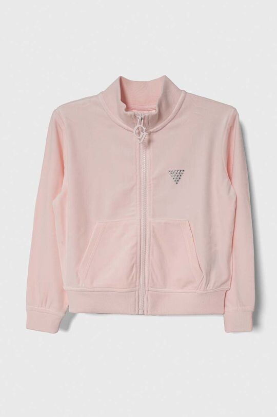 

Детская велюровая толстовка Guess, розовый
