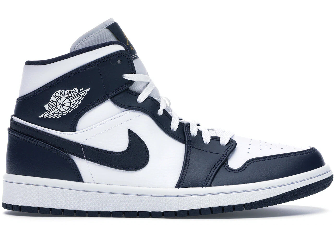 

Кроссовки Jordan 1 Mid White Metallic Gold Obsidian