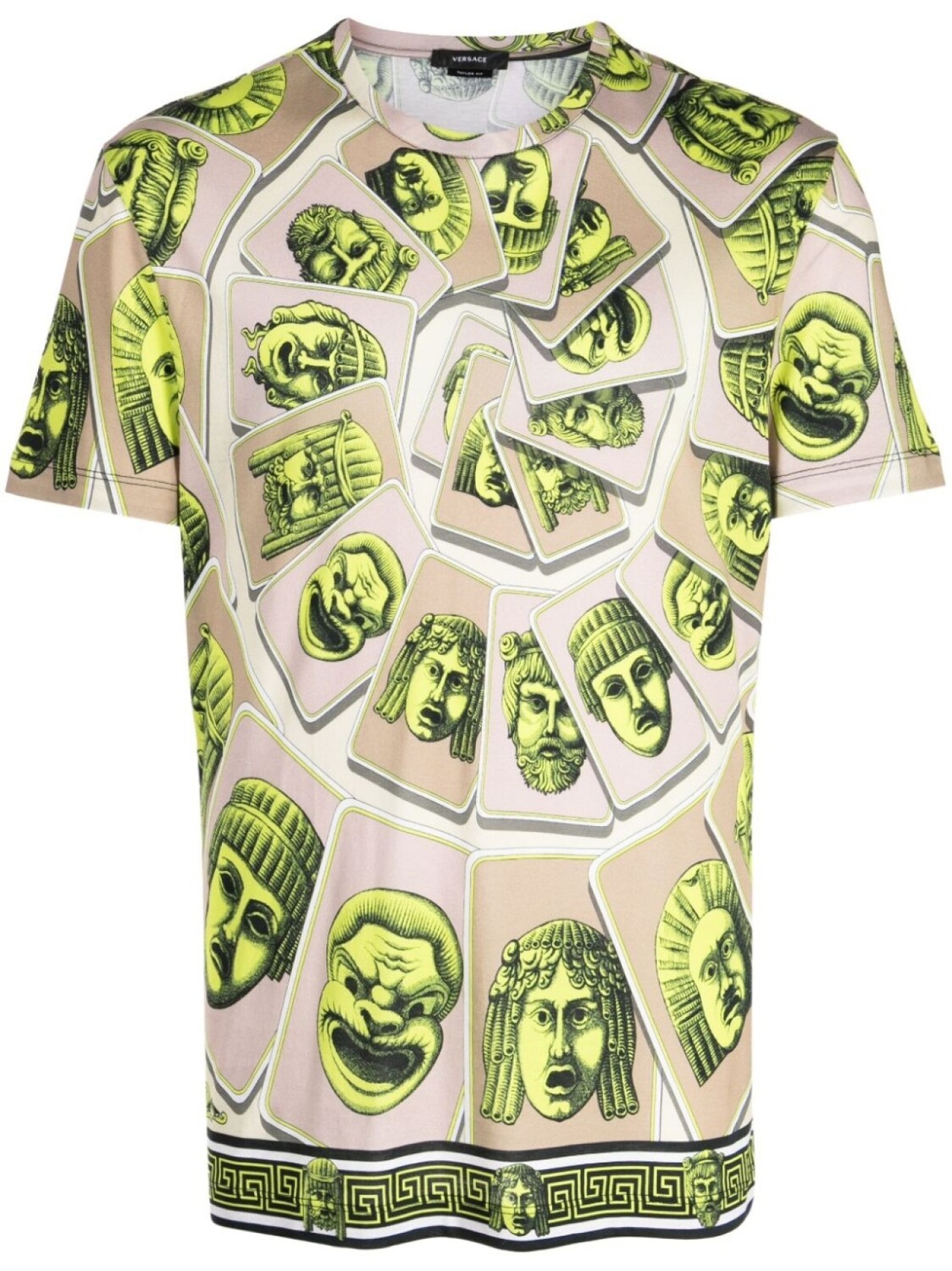 

Versace футболка Le Maschere из джерси, зеленый