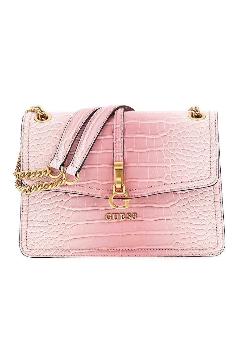 

Сумка James из шагрени Guess, розовый