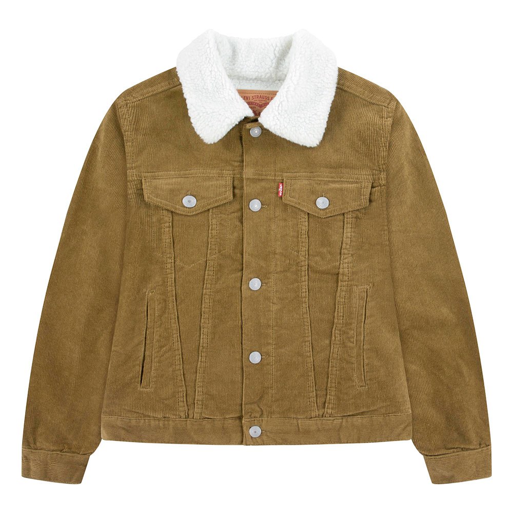 цена Куртка Levi´s Corduroy Trucker Denim, коричневый