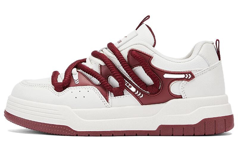 

Кроссовки WARRIOR Skateboarding Shoes Women's Low-top White, белый/красный