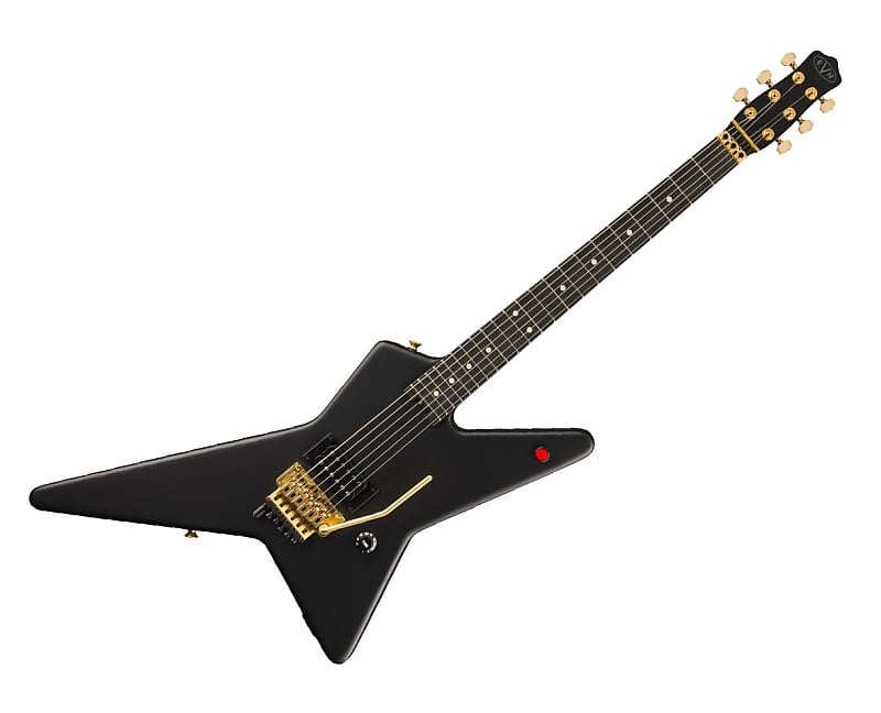 Электрогитара EVH Star Limited Edition Electric Guitar - Satin Black медиаторы dunlop evhpt06 evh star guitar 6шт в коробочке