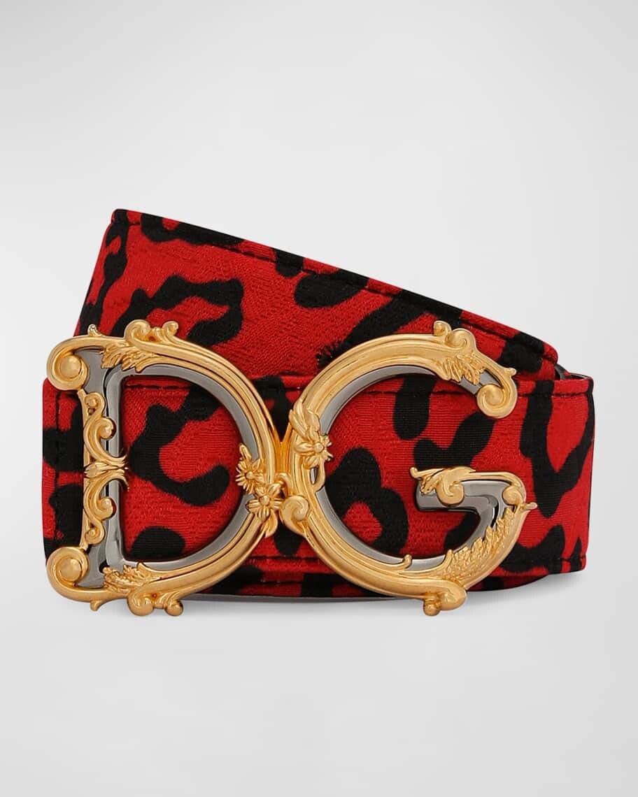 

Ремень DG Baroque с леопардовым принтом Dolce&Gabbana