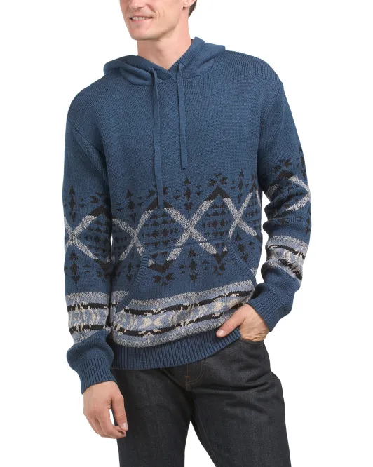 

Оригинальный свитер с капюшоном Lucky Brand, цвет Denim Combo