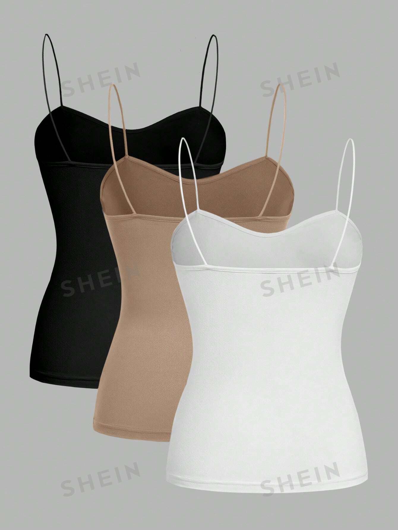 цена SHEIN EZwear: женский повседневный комплект из 3 предметов, многоцветный