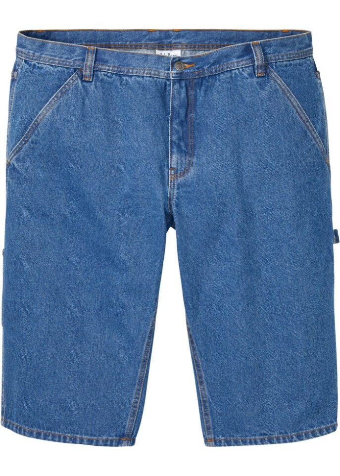 

Длинные джинсы-шорты свободного кроя John Baner Jeanswear, синий