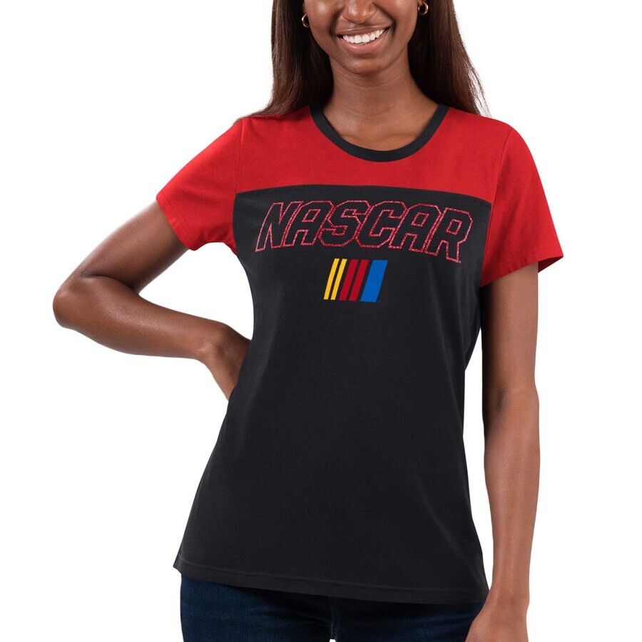 

Футболка с коротким рукавом G-III 4Her by Carl Banks Nascar Merchandise, черный