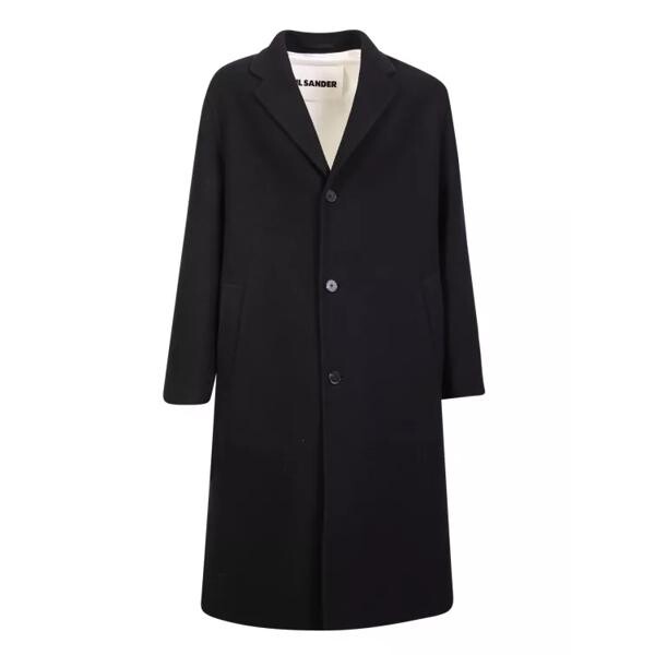 

Куртка wool blend coat Jil Sander, черный