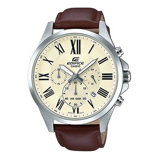 

Часы CASIO EDIFICE Men'ses White/Brown Mens Analog, белый