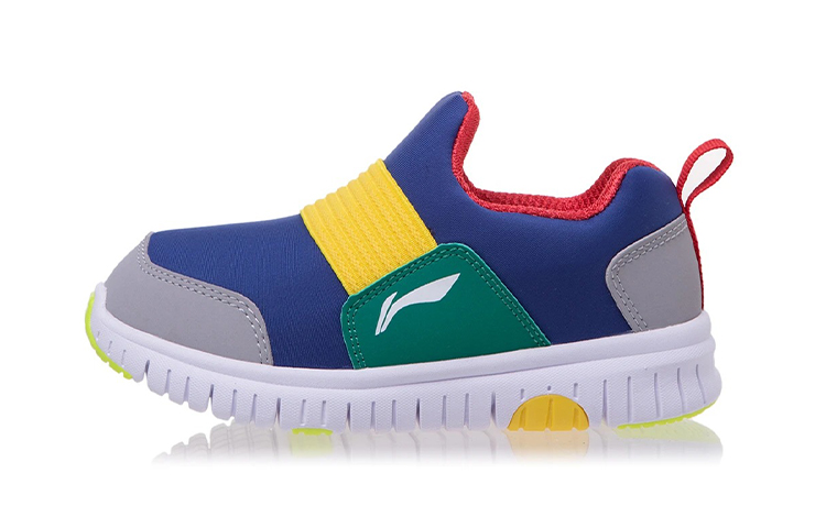 

Кроссовки LINING YOUNG Sports Life Collection Kids Lifestyle Shoes PS Low-top French Porcelain Blue/tuff Gray/green/yellow