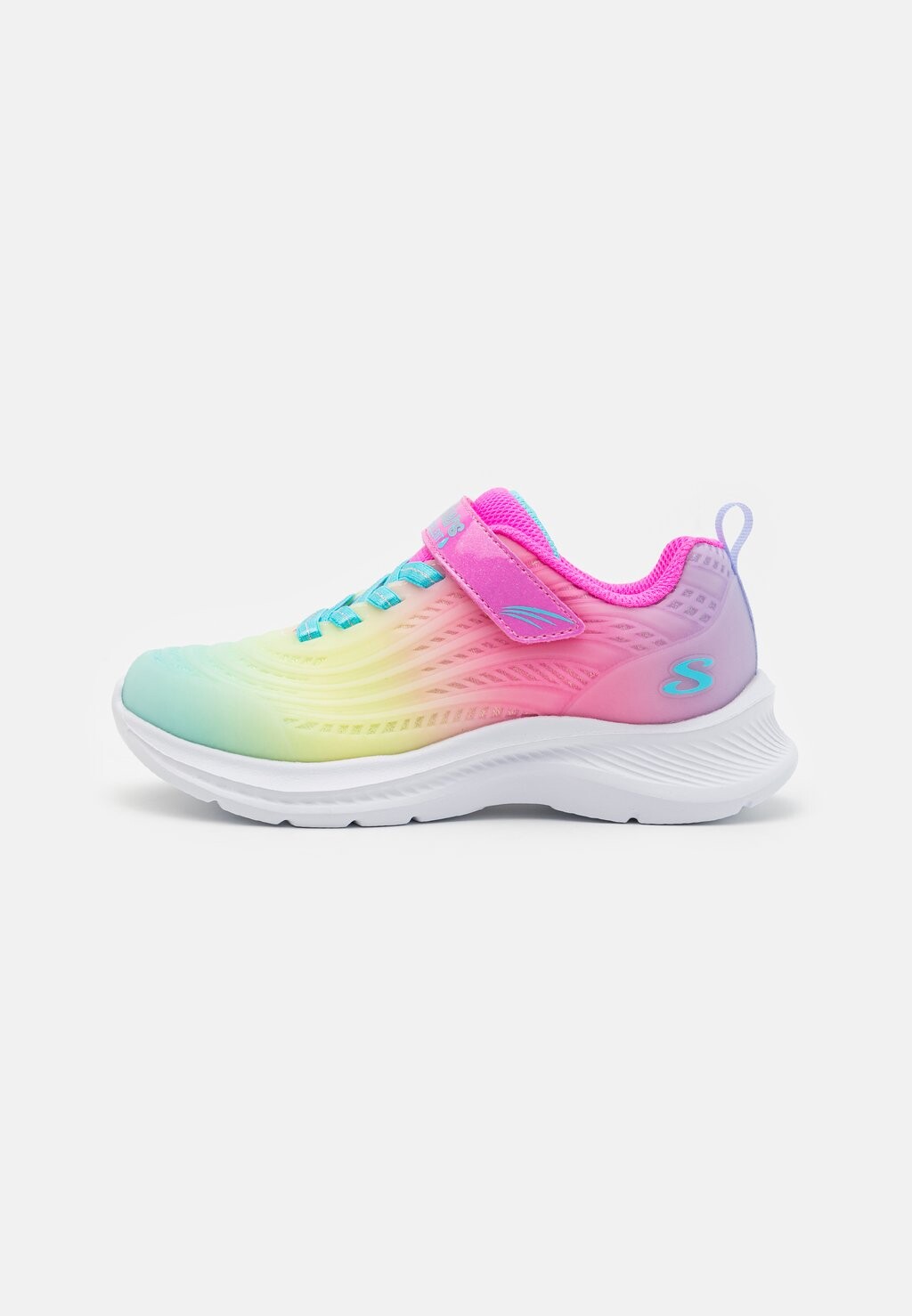 

Низкие кроссовки Glitter Translucent Gore Strap Skechers, цвет pink/multi-coloured