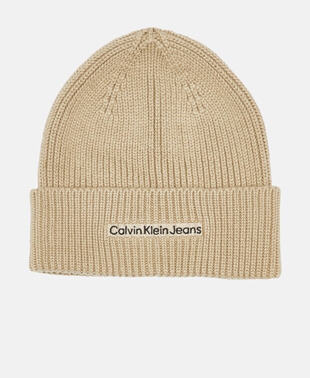 

Вязаная шапка Calvin Klein Jeans, серо-коричневый