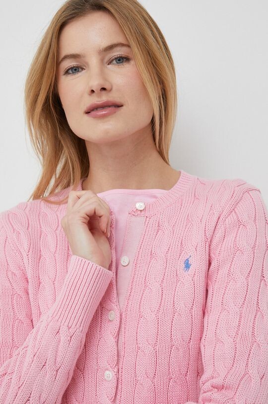 

Хлопковый кардиган Polo Ralph Lauren, розовый