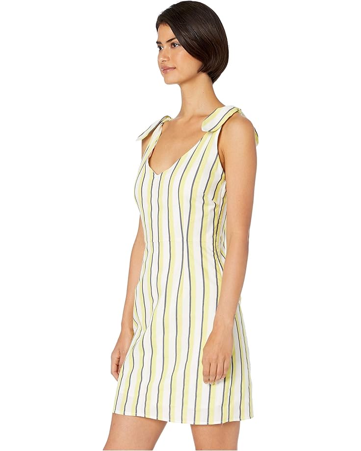 Платье Cupcakes and Cashmere Marguerite Stripe Dress w/ Shoulder Ties, цвет Cintron Yellow