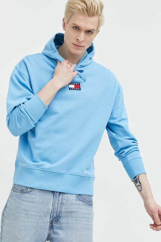 

Хлопковая толстовка Tommy Jeans, синий