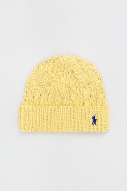 

Хлопчатобумажная шапка Polo Ralph Lauren, желтый