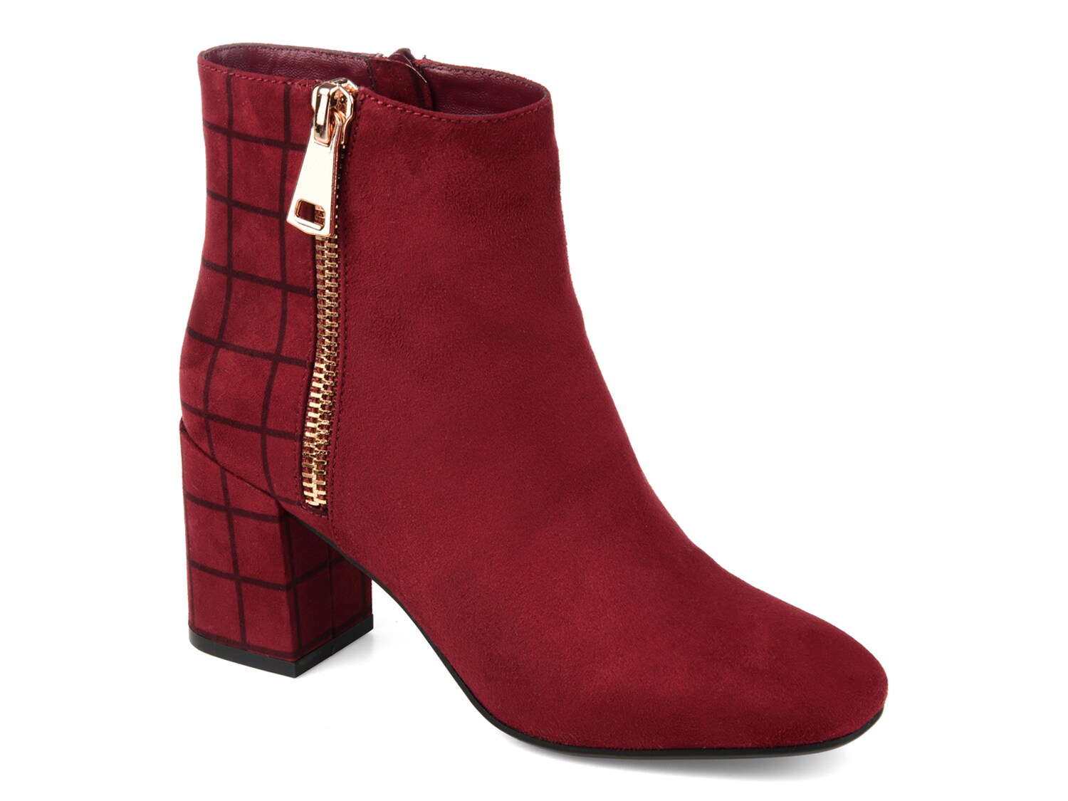 

Коллекция Journee Сара Бути Journee Collection, цвет Burgundy Plaid Print Faux Suede