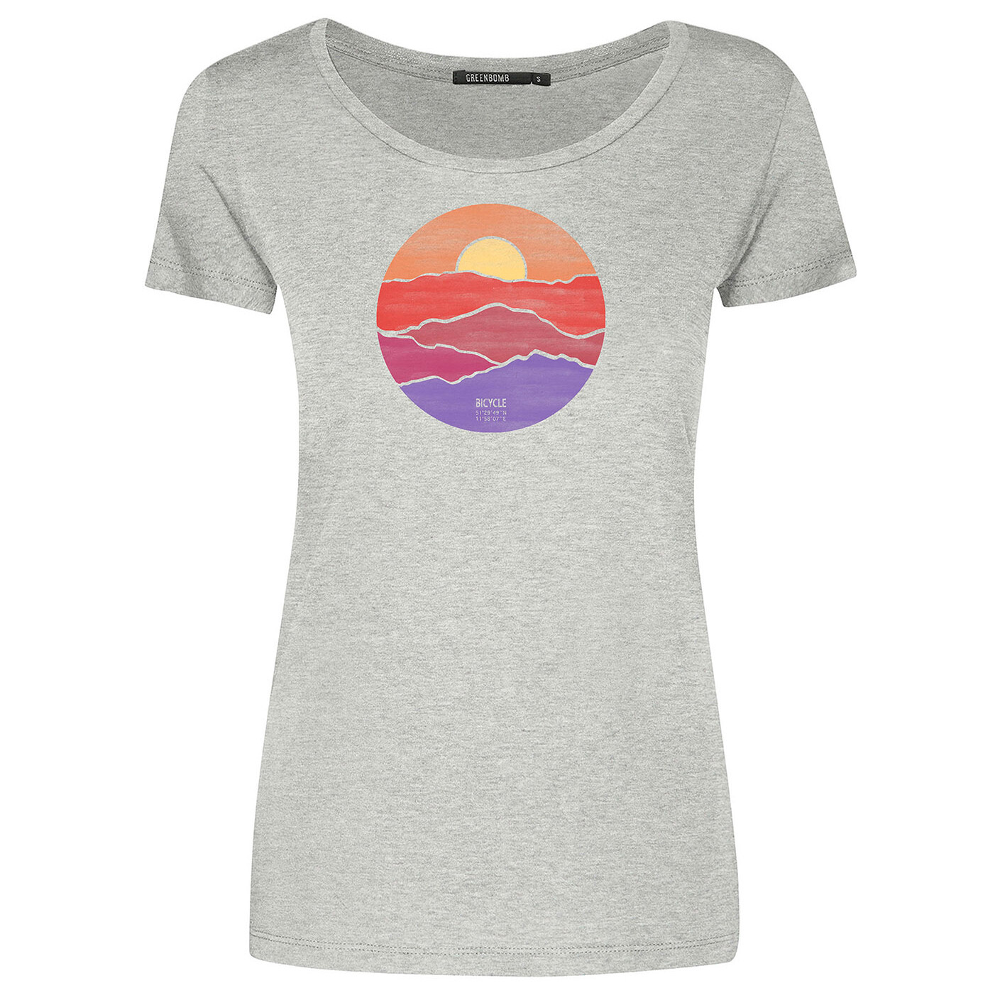 

Футболка Greenbomb Women's Nature Levels Loves s, цвет Heather Grey
