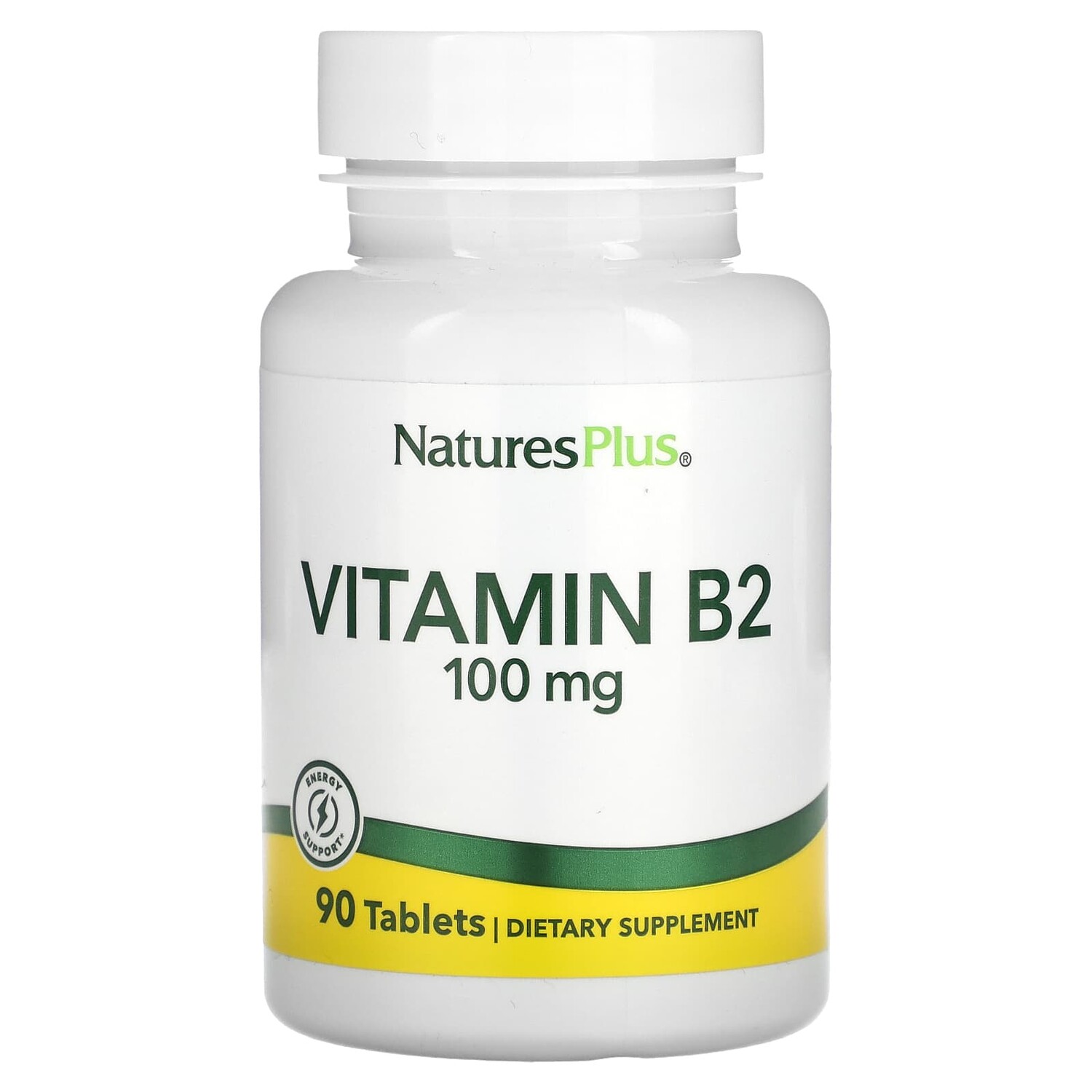 

Витамин B2, 100 мг, 90 таблеток, NaturesPlus