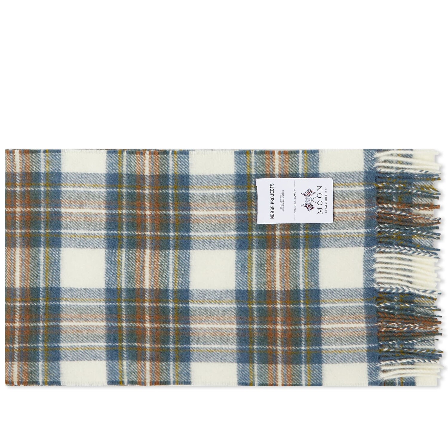 

Шарф Norse Projects Moon Checked Lambswool, цвет Scoria Blue