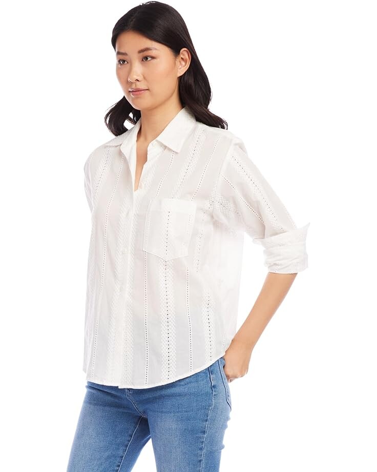 

Рубашка Karen Kane Eyelet Shirt, белый
