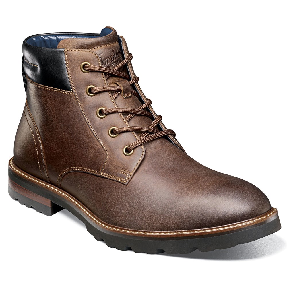 Мужские ботинки чукка Renegade с простым носком Florsheim, коричневый