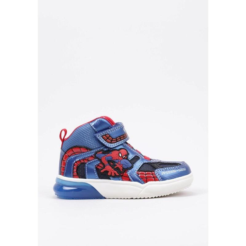 GEOX Детская спортивная обувь на липучке Spiderman синяя