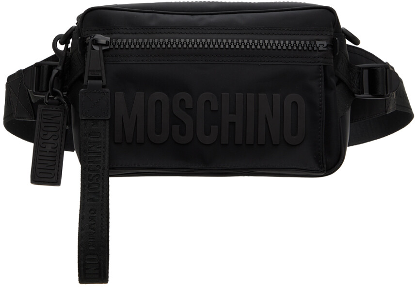 

Черная сумка с логотипом Moschino, цвет Fantasy print