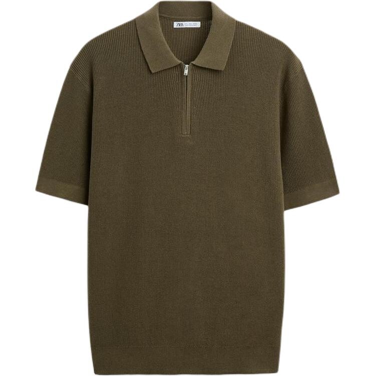 

Рубашка поло мужская хаки Zara, хаки