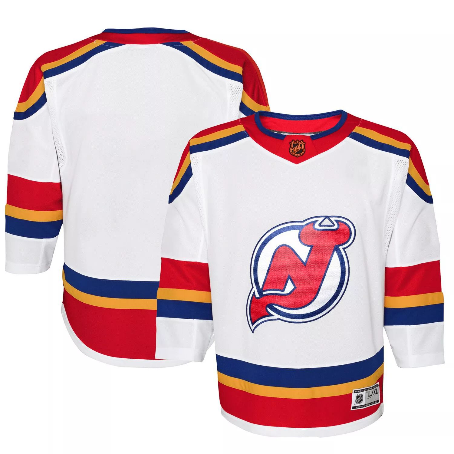 

Молодёжная белая футболка New Jersey Devils Special Edition 2.0 Premier Blank Outerstuff