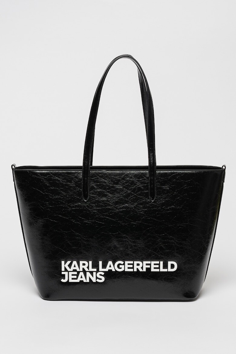 

Сумка-Шоппер из экокожи с логотипом Karl Lagerfeld, черный