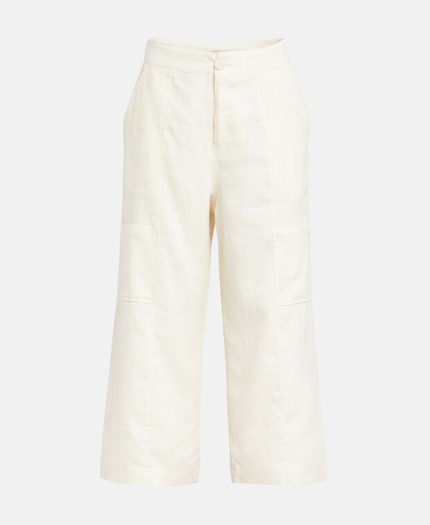 

Льняные брюки Guess, цвет Wool White