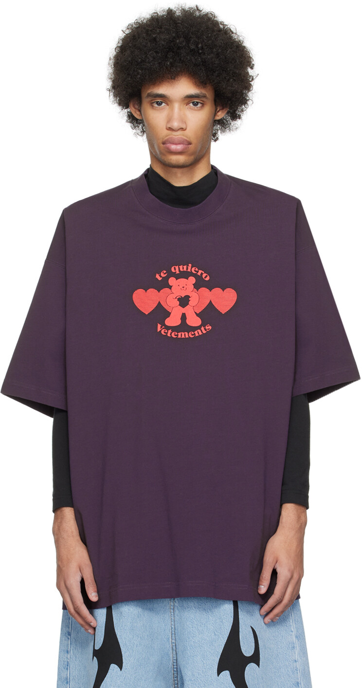 

Фиолетовая футболка Te Quiero Vetements