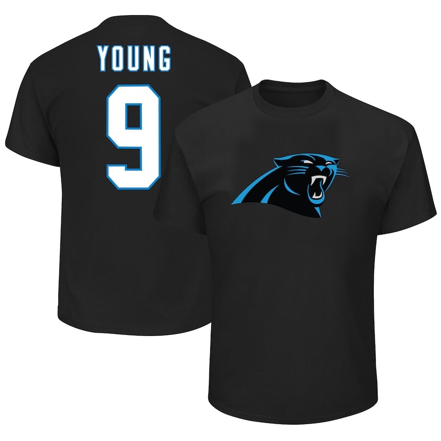 

Футболка с именем и номером Fanatics Branded Carolina Panthers, черный
