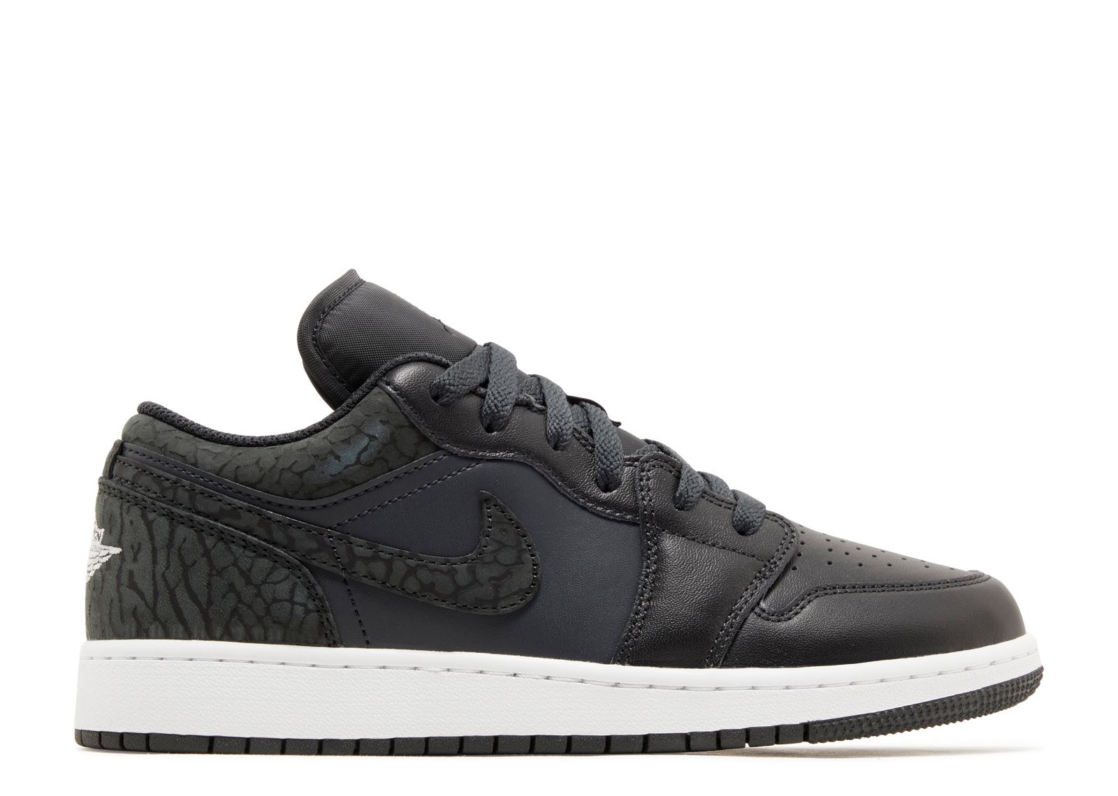 

Кроссовки Air Jordan Air Jordan 1 Low Se Gs 'Black Elephant', черный