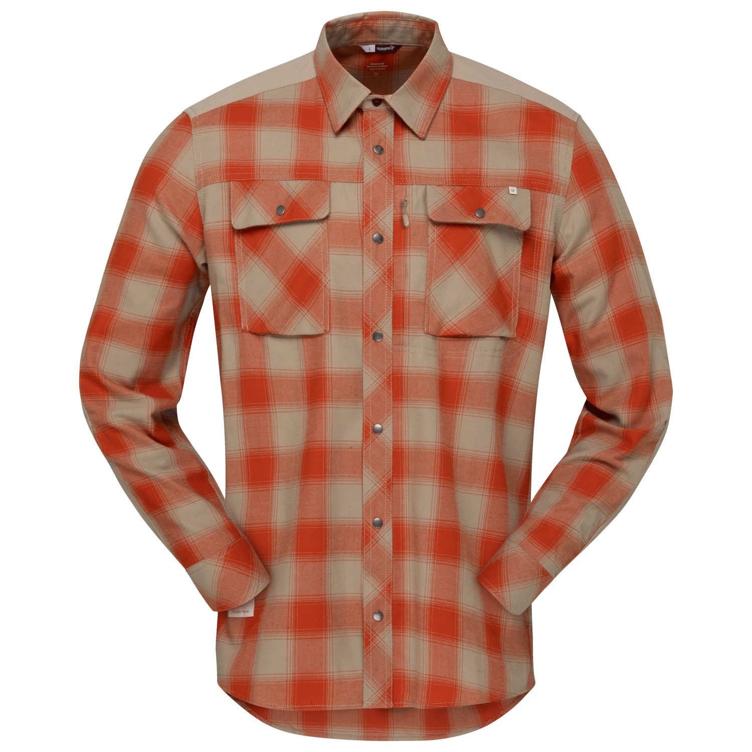 Рубашка Norrøna Femund Flannel Shirt, цвет Pureed Pumpkin цена и фото