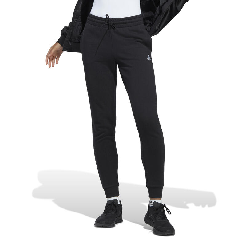 цена Спортивные брюки Adidas женские тонкие - линейные черные