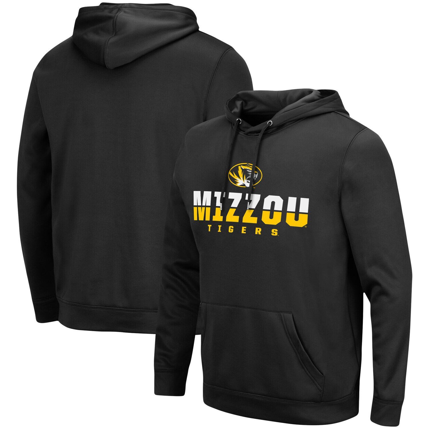 

Мужской черный пуловер с капюшоном Missouri Tigers Lantern Colosseum