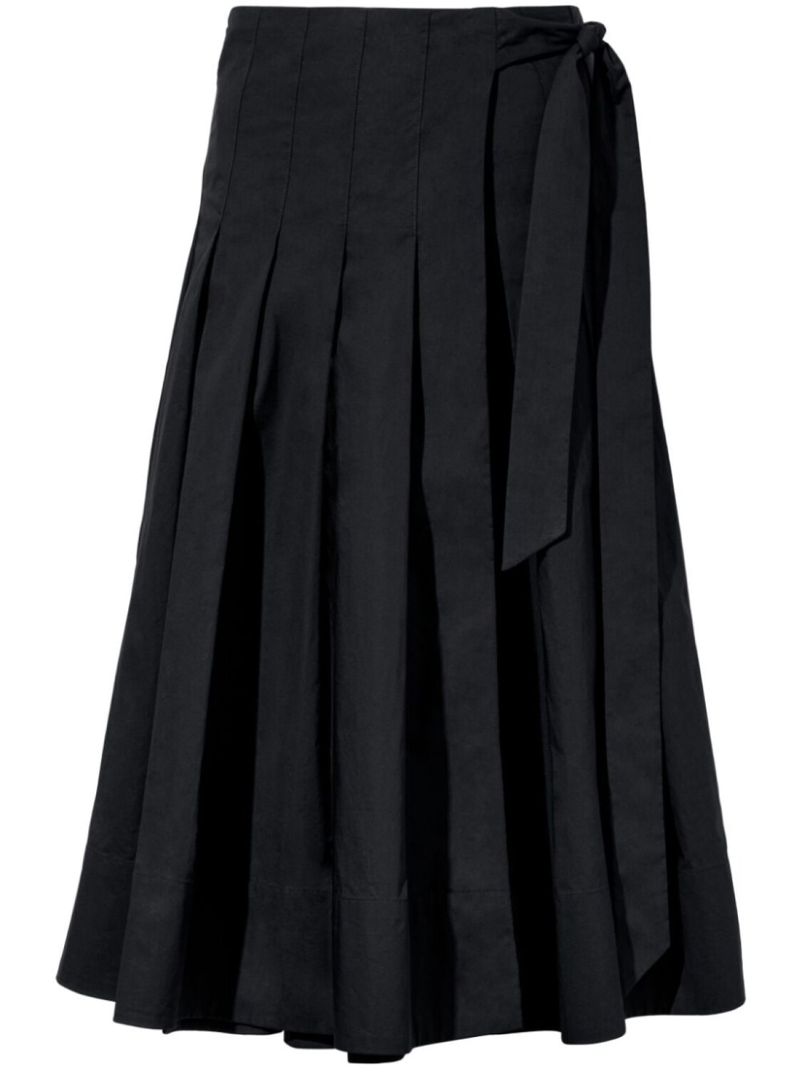 

Proenza Schouler White Label юбка миди с запахом и складками, черный