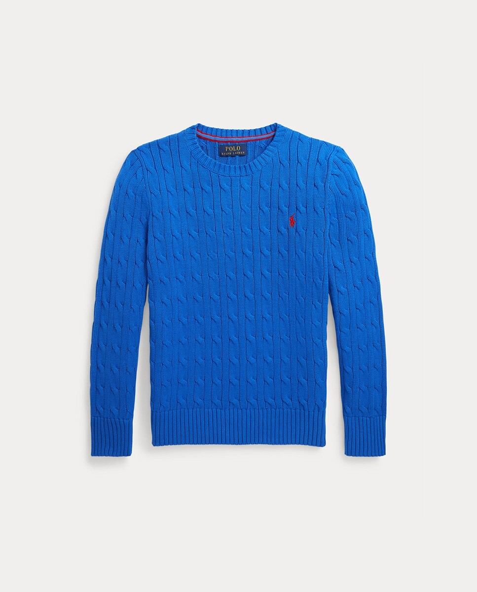

Синий хлопковый свитер для мальчика Polo Ralph Lauren, синий